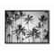Stupell Industries Palm Trees Skyline Wall Art in Black Frame
